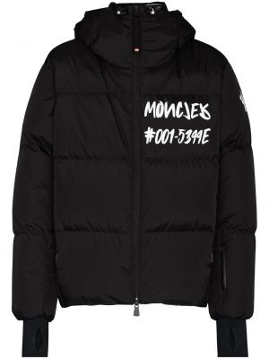 Daunenjacke mit reißverschluss Moncler Grenoble schwarz