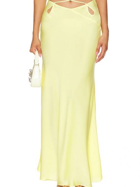 Falda larga Bardot amarillo