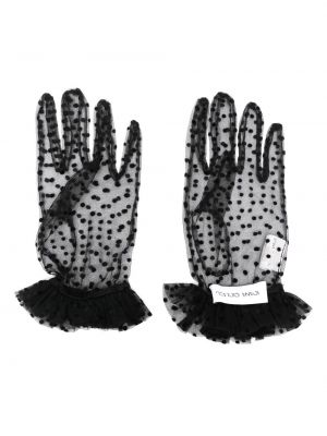 Ръкавици от тюл Ioana Ciolacu черно