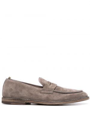 Loafers zamszowe Officine Creative szare