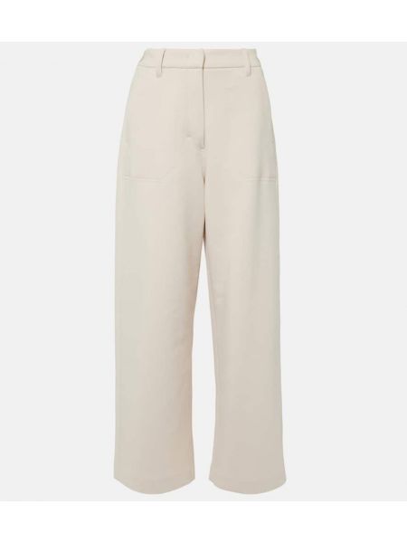 Pantaloni dritti di cotone in jersey 's Max Mara