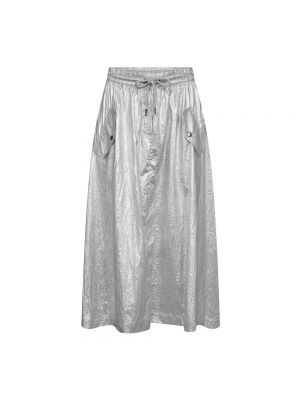 Długa spódnica Co'couture srebrna