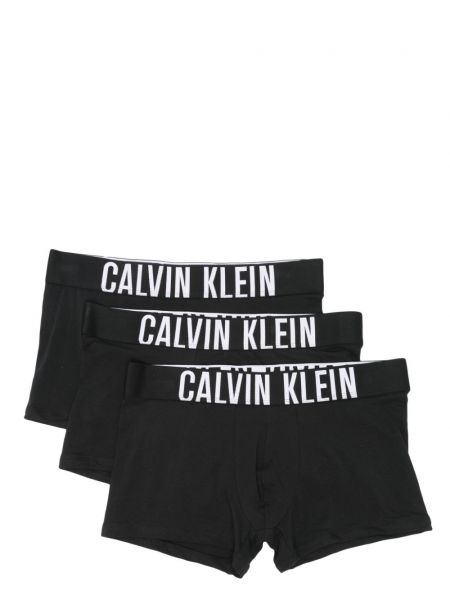 Žakárové boxerky Calvin Klein černé