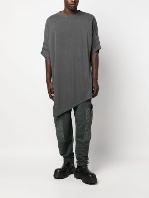 Asimetriškas medvilninis marškinėliai A-cold-wall* pilka