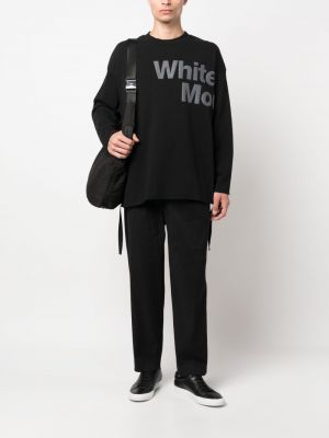 Sweatshirt mit print mit drapierungen White Mountaineering