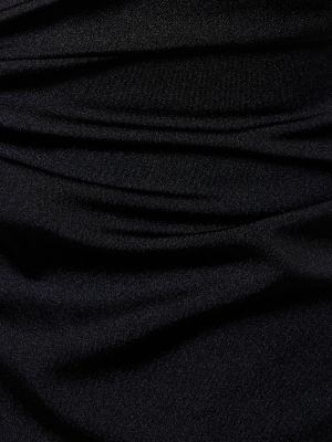 Drapované mini šaty Coperni černé