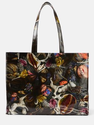 Τσάντα shopper με σχέδιο Acne Studios μαύρο