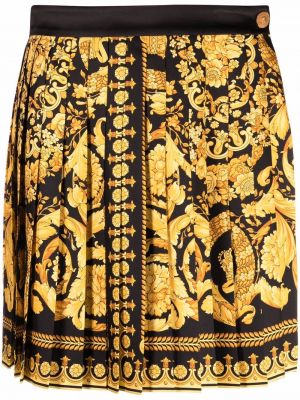 Plisovaná sukňa s potlačou Versace