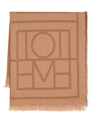 Echarpe à imprimé en jacquard Toteme marron