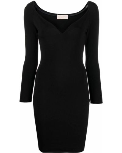 V-hals dress Alexandre Vauthier svart