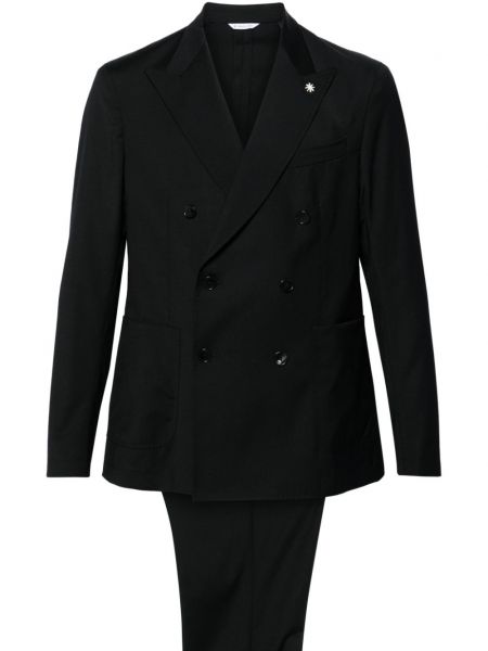 Vlnený oblek Manuel Ritz čierna