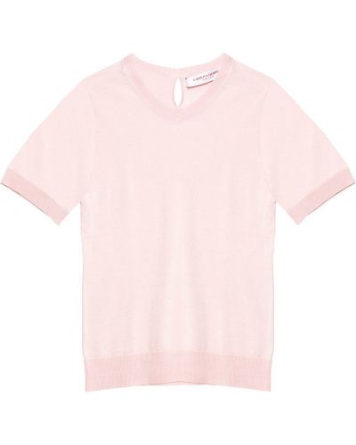 Carolina Herrera camiseta de punto fino - Rosa