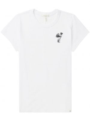 Bavlněné tričko Rag & Bone bílé
