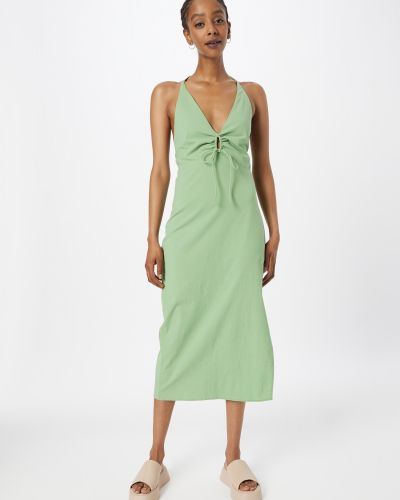 Košeľové šaty Abercrombie & Fitch zelená