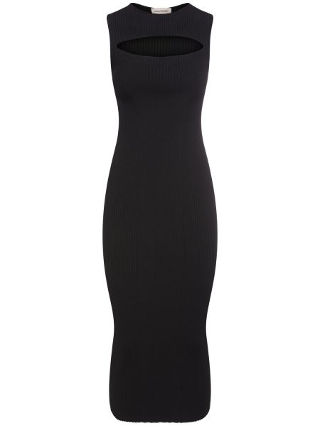 Viskose dress Alexander Mcqueen svart