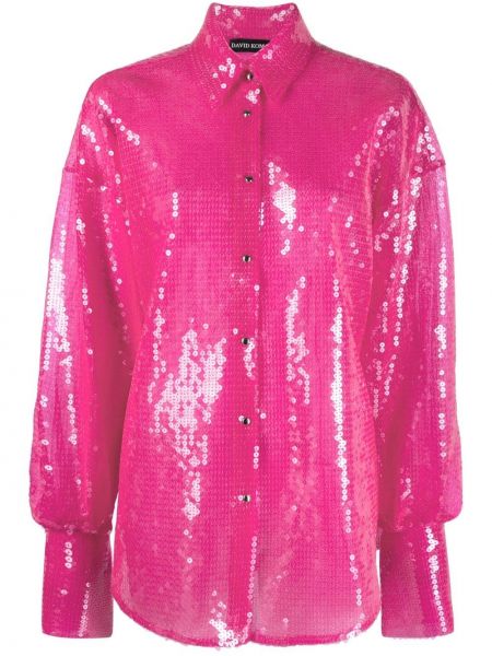 Camicia David Koma, rosa