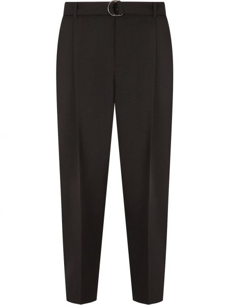 Pantalones rectos Dolce & Gabbana negro