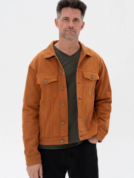 Джинсовая куртка великоросс оранжевая