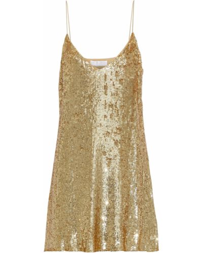 Zlaté mini šaty Caroline Constas