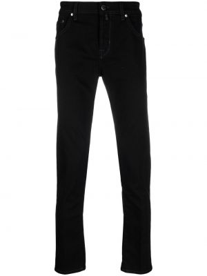 Slim fit skinny fit-jeans Jacob Cohën svart