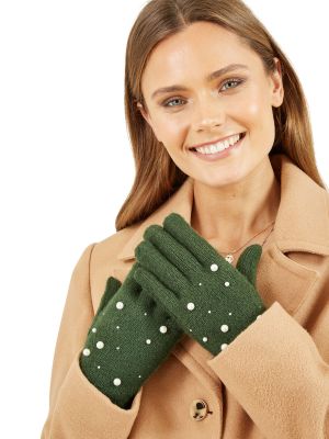 Перчатки Yumi зеленые