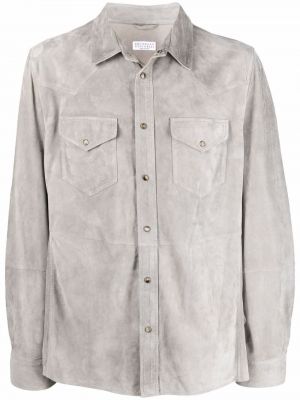 Camicia Brunello Cucinelli grigio