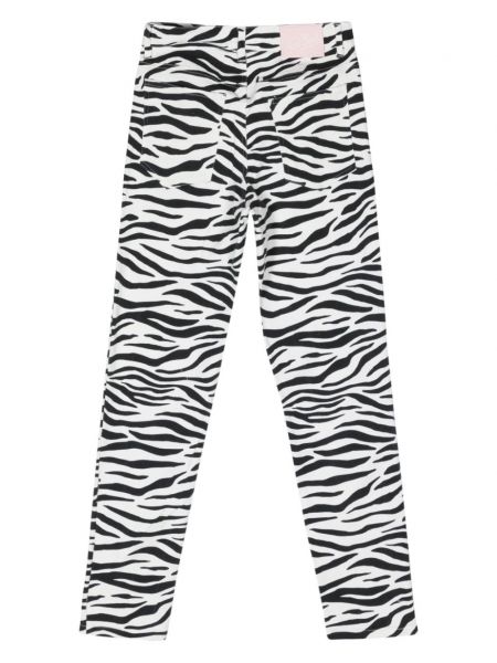 Slim fit boyfriend jeans mit print mit zebra-muster Mc2 Saint Barth