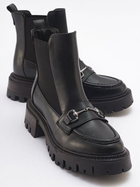 Chelsea boots s prackou Luvishoes čierna