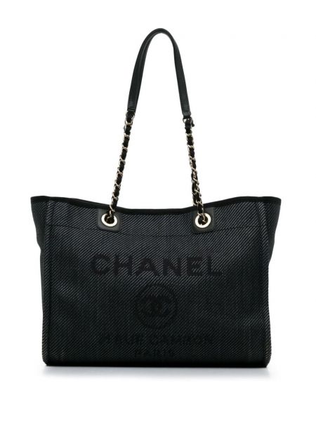 Shopper kabelka Chanel Pre-owned modrá
