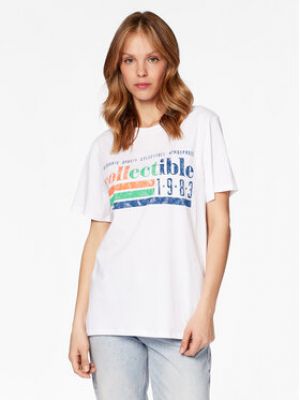 T-shirt en tricot large Gina Tricot blanc