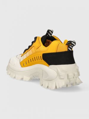 Bőr sneakers Caterpillar sárga