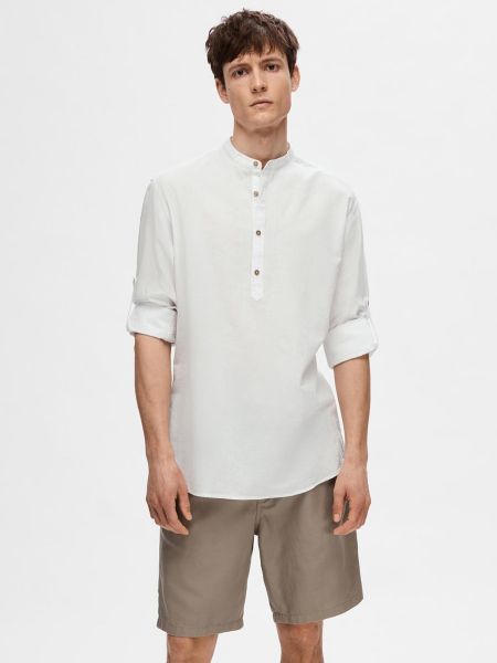 Camisa manga larga Selected blanco