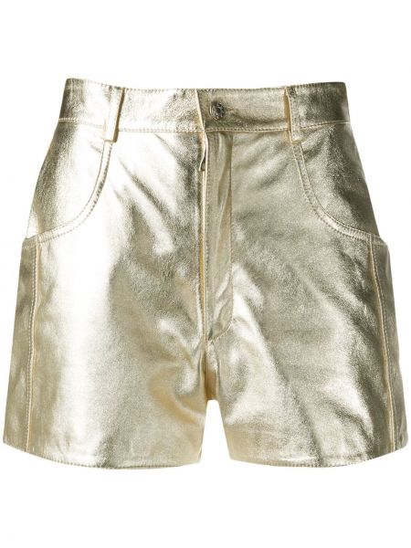 Pantalones cortos de cintura alta Manokhi dorado