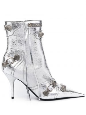 Ankle boots Balenciaga srebrne
