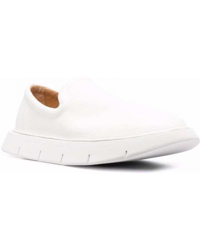 Slip-on nahast loafer-kingad Marsell valge