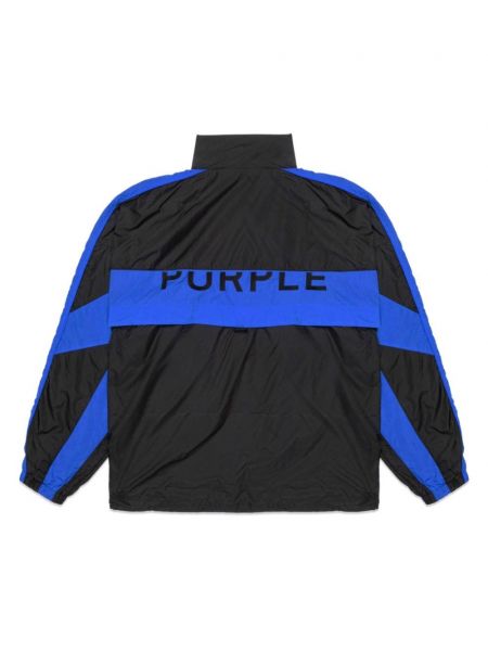 Windjacke mit reißverschluss mit print Purple Brand