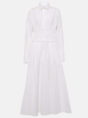 Robe longue en coton Patou blanc