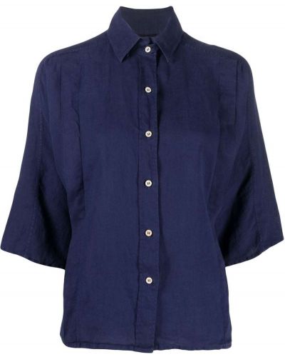 Camisa con botones manga corta Fendi Pre-owned azul
