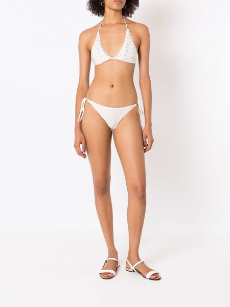 Bikini clouté Adriana Degreas blanc