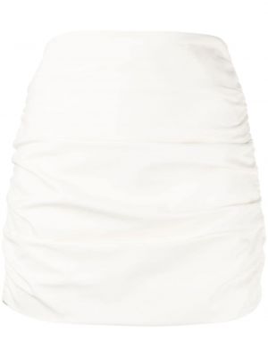 Δερμάτινη φούστα Michelle Mason λευκό