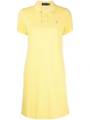 Платье с вышивкой Polo Ralph Lauren, желтое