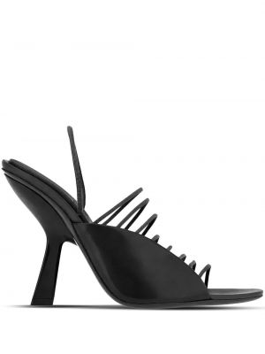 Kožené sandály Salvatore Ferragamo černé