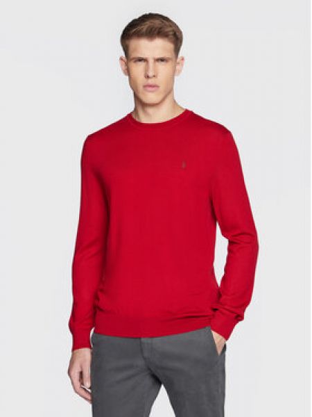 Slim fit svetr Polo Ralph Lauren červený