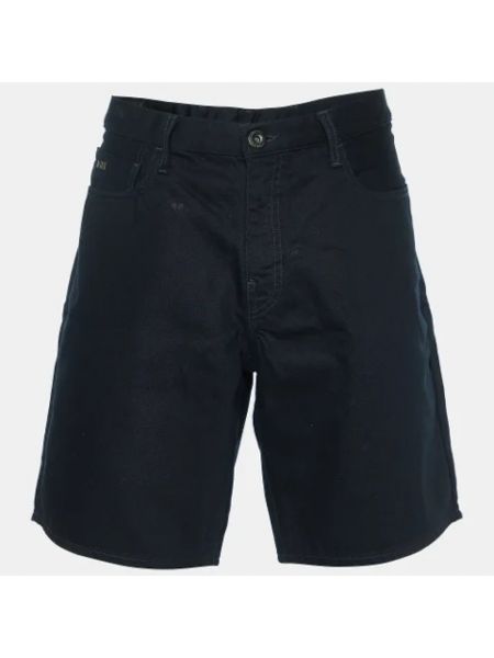 Pantalones de tela Armani Pre-owned negro