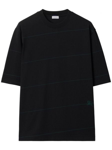Βαμβακερή μπλούζα Burberry μαύρο