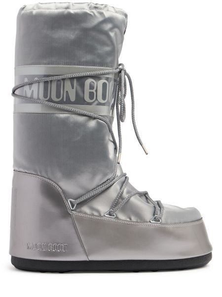 Stövlar i nylon Moon Boot silver