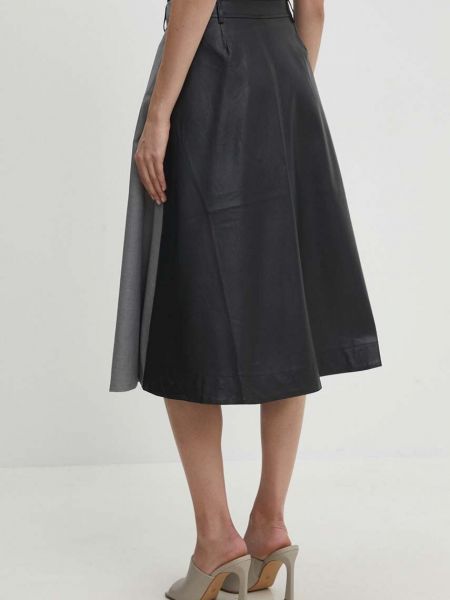 Midi sukně Answear Lab šedé