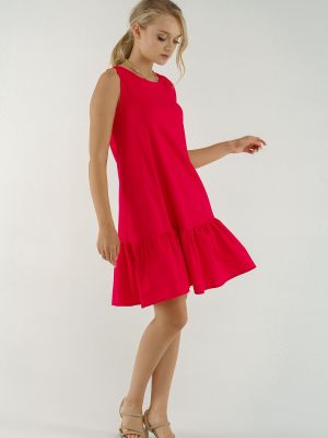 Αμάνικο φόρεμα με βολάν Armonika κόκκινο