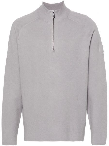 Pletený sveter Calvin Klein sivá