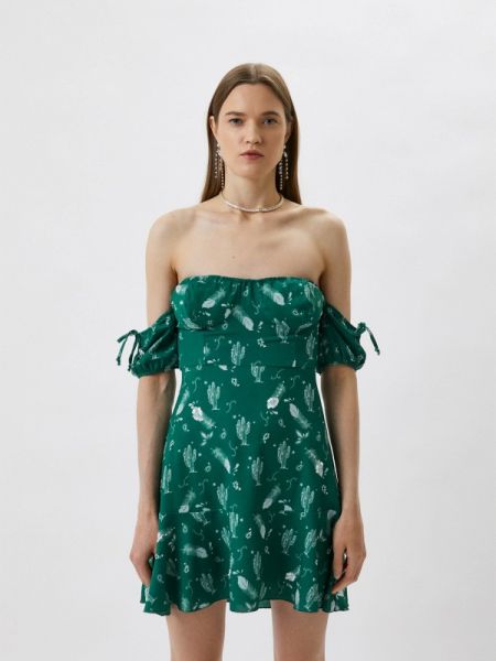 Платье Chiara Ferragni зеленое